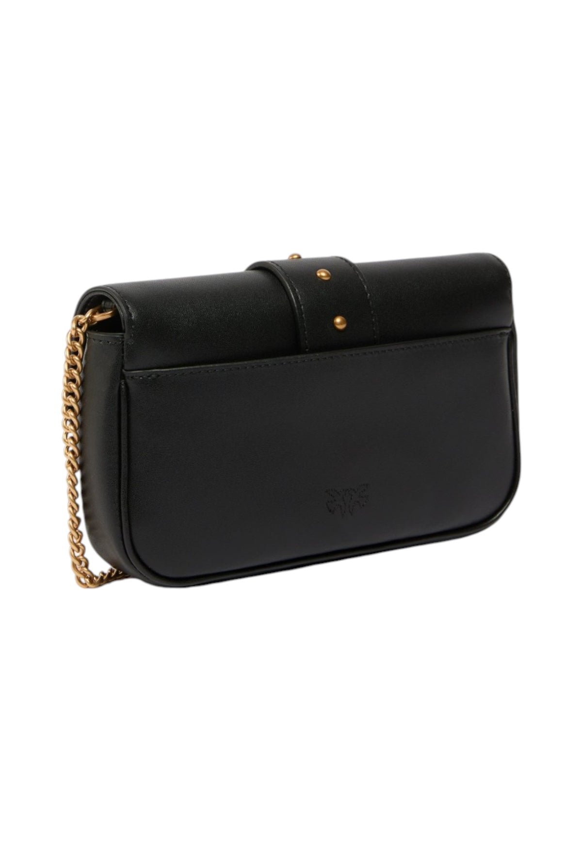 Borsa A Tracolla Donna Pinko Pelle di vitello, formato pocket, nuova fibbia Love Birds, pattina, misure 19 x 5 x 11 cm Love One Pocket New Buckle 107072A0F1