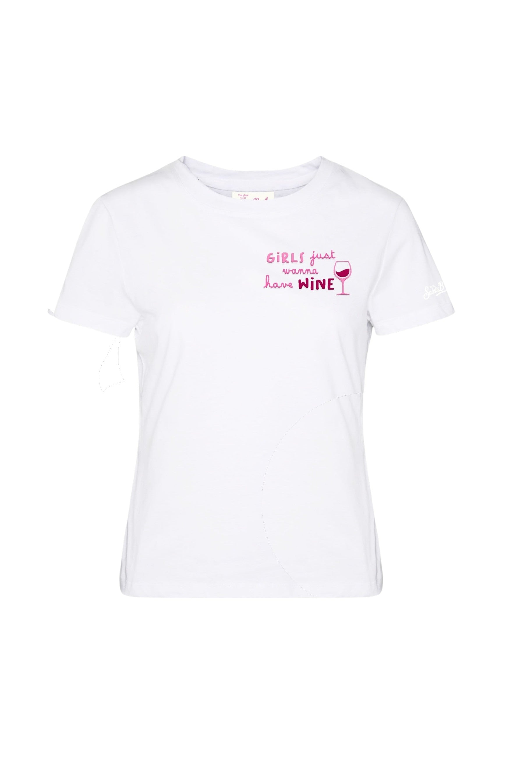 T-Shirt Manica Corta Donna Mc2 Saint Barth Girls Just Wine Emb Emilie EMI0001