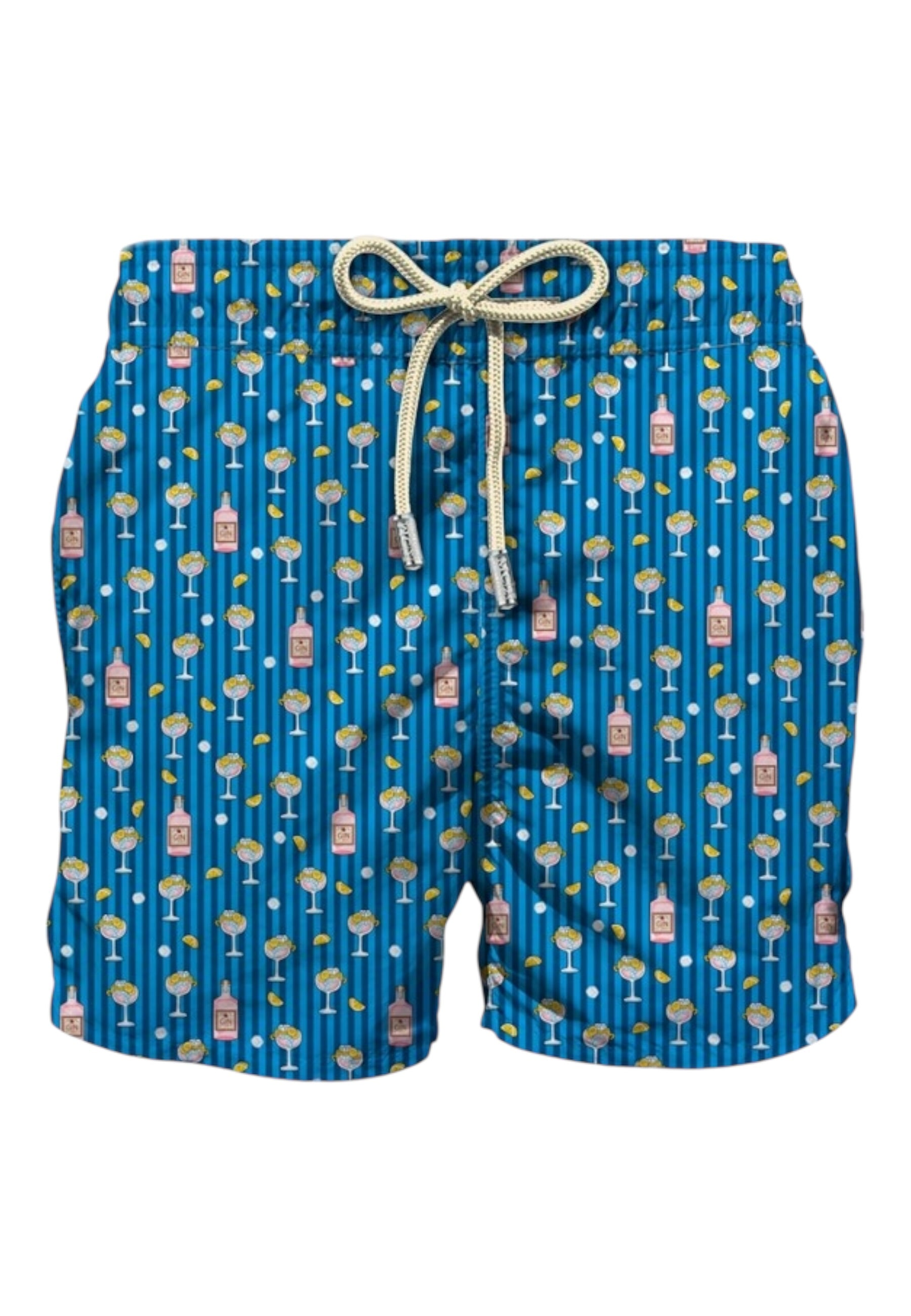 Costume da bagno Short Uomo Mc2 Saint Barth Gin Lover Stripes Lighting Micro Stretch LIG0016