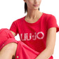 T-Shirt Manica Corta Donna Liu Jo  Pink Palm