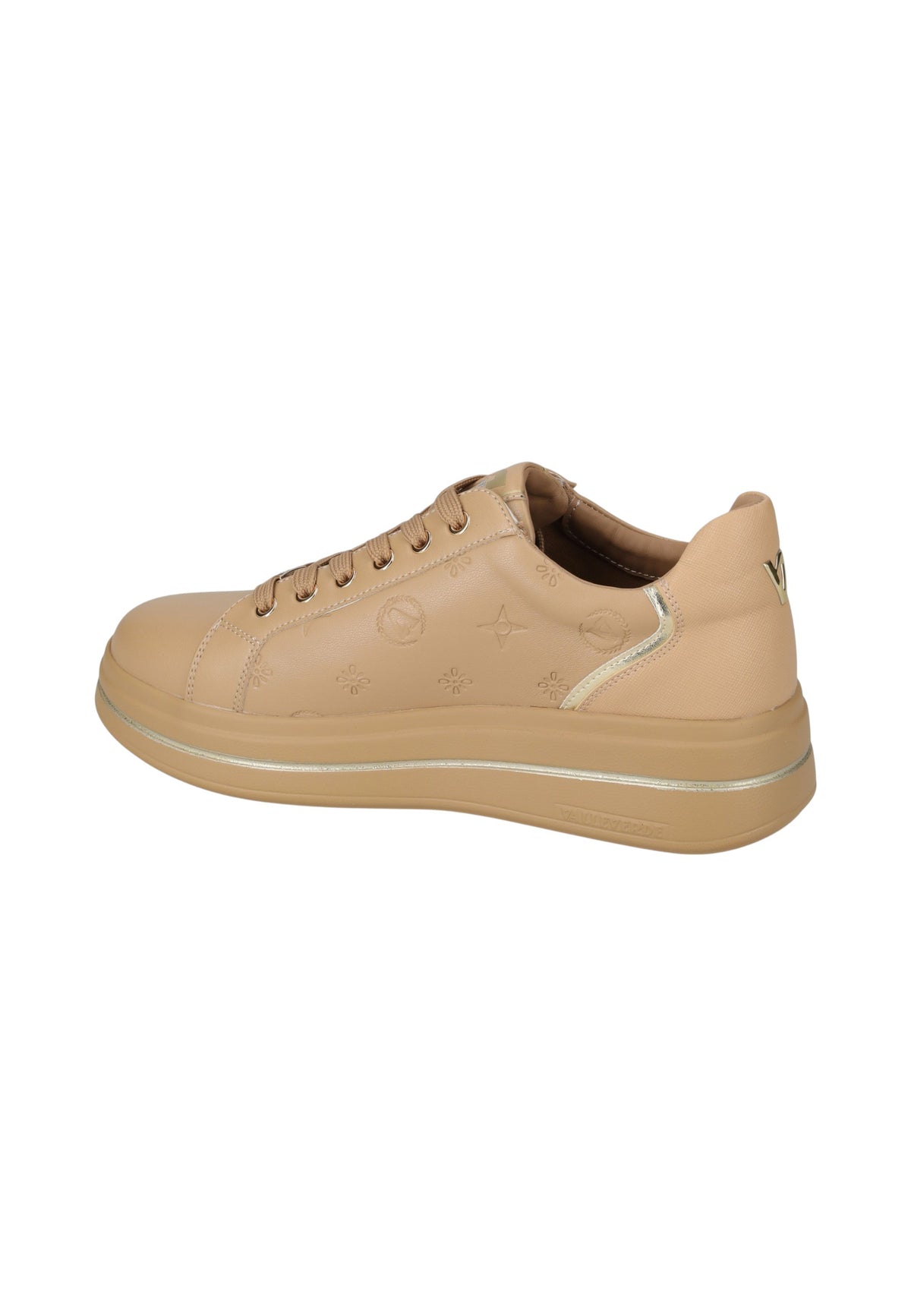 Sneakers Basse Donna Valleverde chiusura con lacci, piccoli motivi impressi sulla tomaia, ciondolo con logo, inserti a contrasto, sottopiede in pelle  35494L