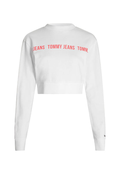 Felpa A Girocollo Donna Tommy Jeans Crop