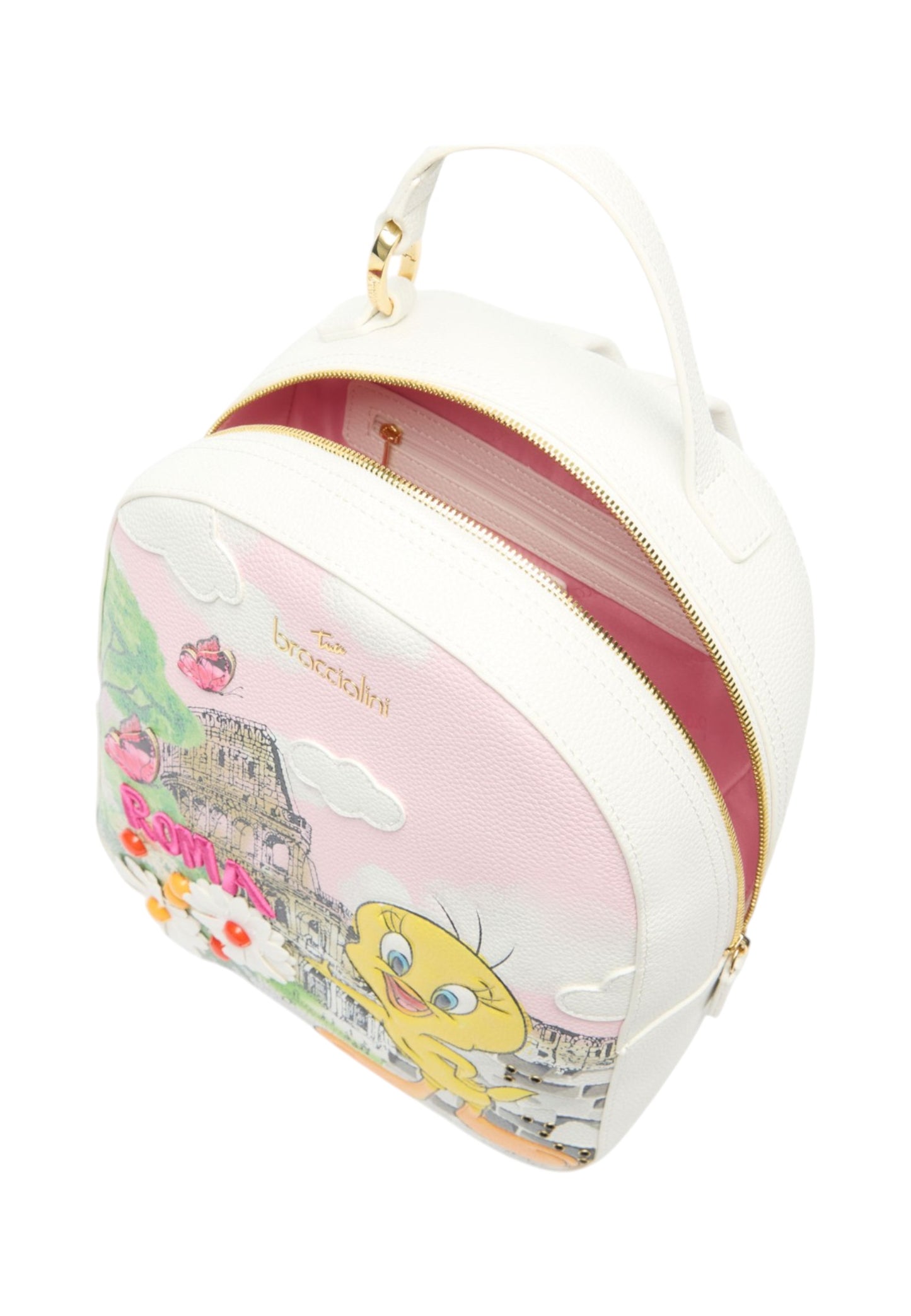 Zaino  Donna Braccialini Stampa Titti Roma Cartoline Lt LT256YY