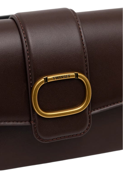 Borsa A Tracolla Donna Twinset In Pelle Con Patta E Catena  252TD836A