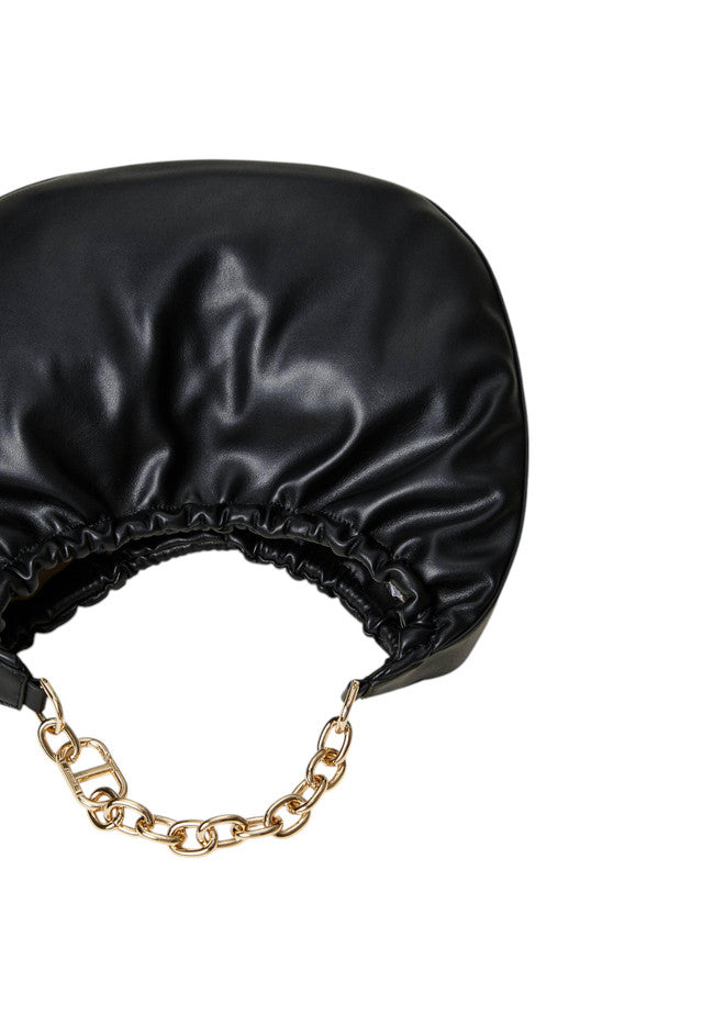 Borsa A Spalla Donna Twinset Hobo Media Con Arricciatura E Oval T Croissant 242TB7221