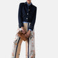 Pantaloni Wide Leg Donna Liu Jo In Twill Stampato  WA6358T2555