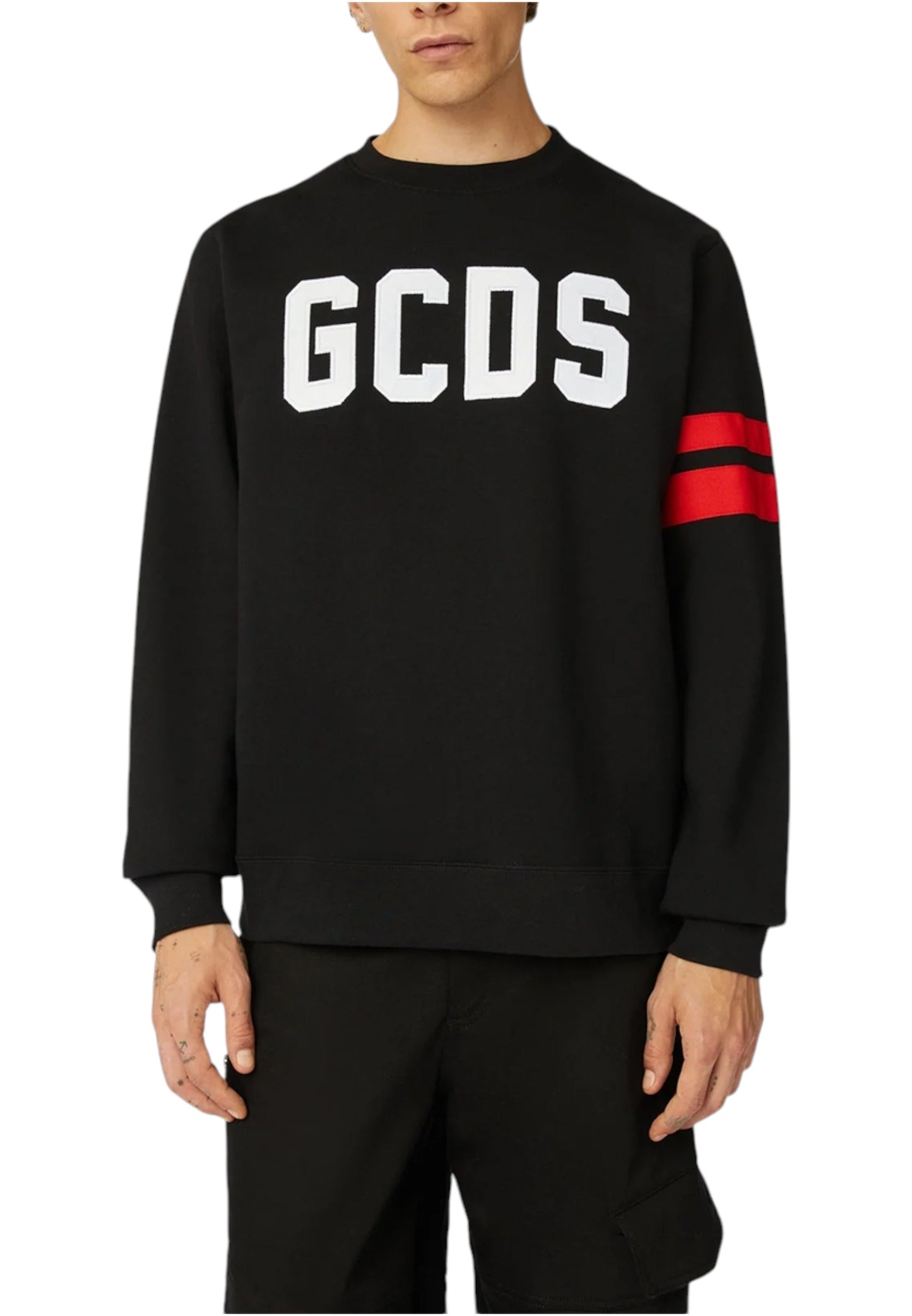 Felpa A Girocollo Uomo Gcds  Logo Regular