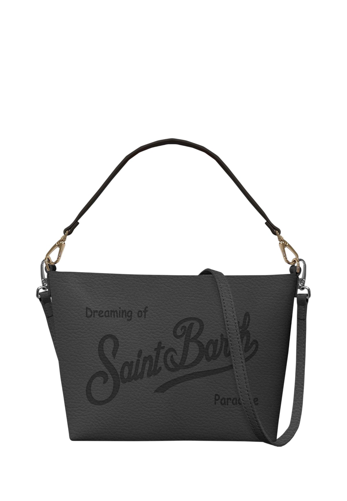Borsa A Tracolla Unisex Mc2 Saint Barth Logo Sul Davanti, Tracolla, Il Logo Saint Barth Sul Davanti Aline Bag ALI0034-GRAIN-LEATHER-SB