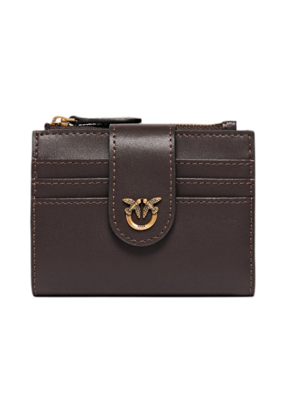 Portafoglio Con Portacarte Donna Pinko Pelle di vitello, formato compatto, organizzazione interna, misure 12 x 2 x 9 cm Multi Purpose Wallet 103610A0F1
