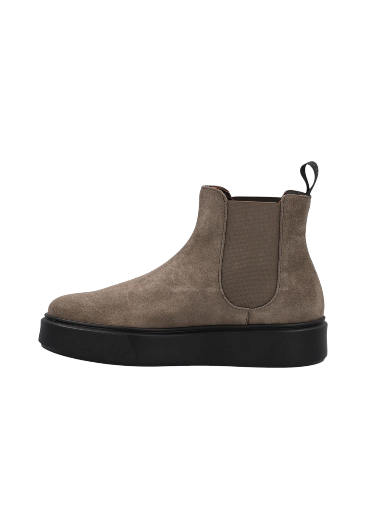 Stivaletti Chelsea Donna Frau Pelle scamosciata, Stile sporty, Elastici laterali, Suola leggera, Sottopiede estraibile, Made in Italy Waxy A41C2