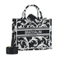 Borsa A Mano Donna Braccialini Tote Medium In Tessuto Con Ricami Esclusivi Queen B18920TY