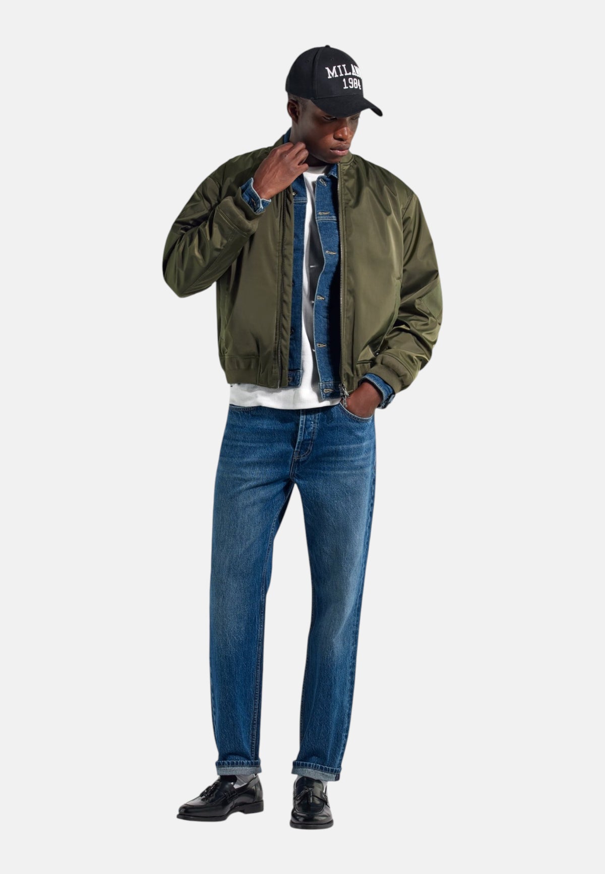 Jeans Skinny Fit Uomo Gas Stone Wash Medium Blue Max 351010032001