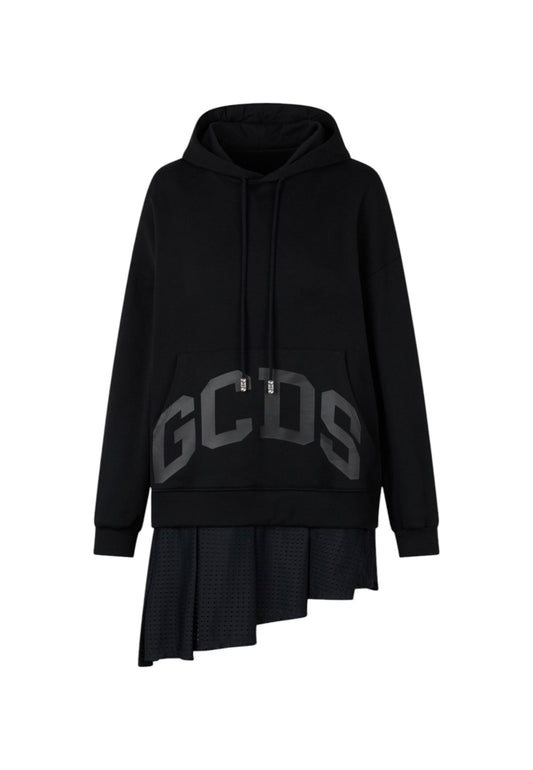 Vestito Corto Donna Gcds Con Cappuccio Lounge Logo