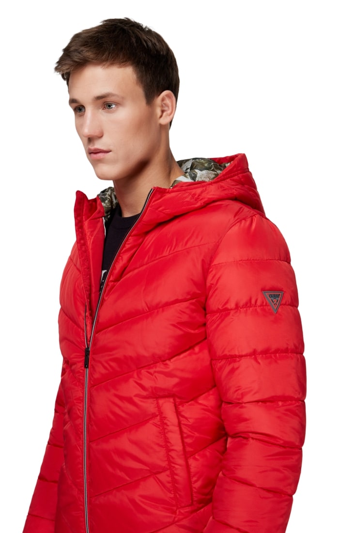 Piumino Con Cappuccio Uomo Guess   M0YL45WD2T0