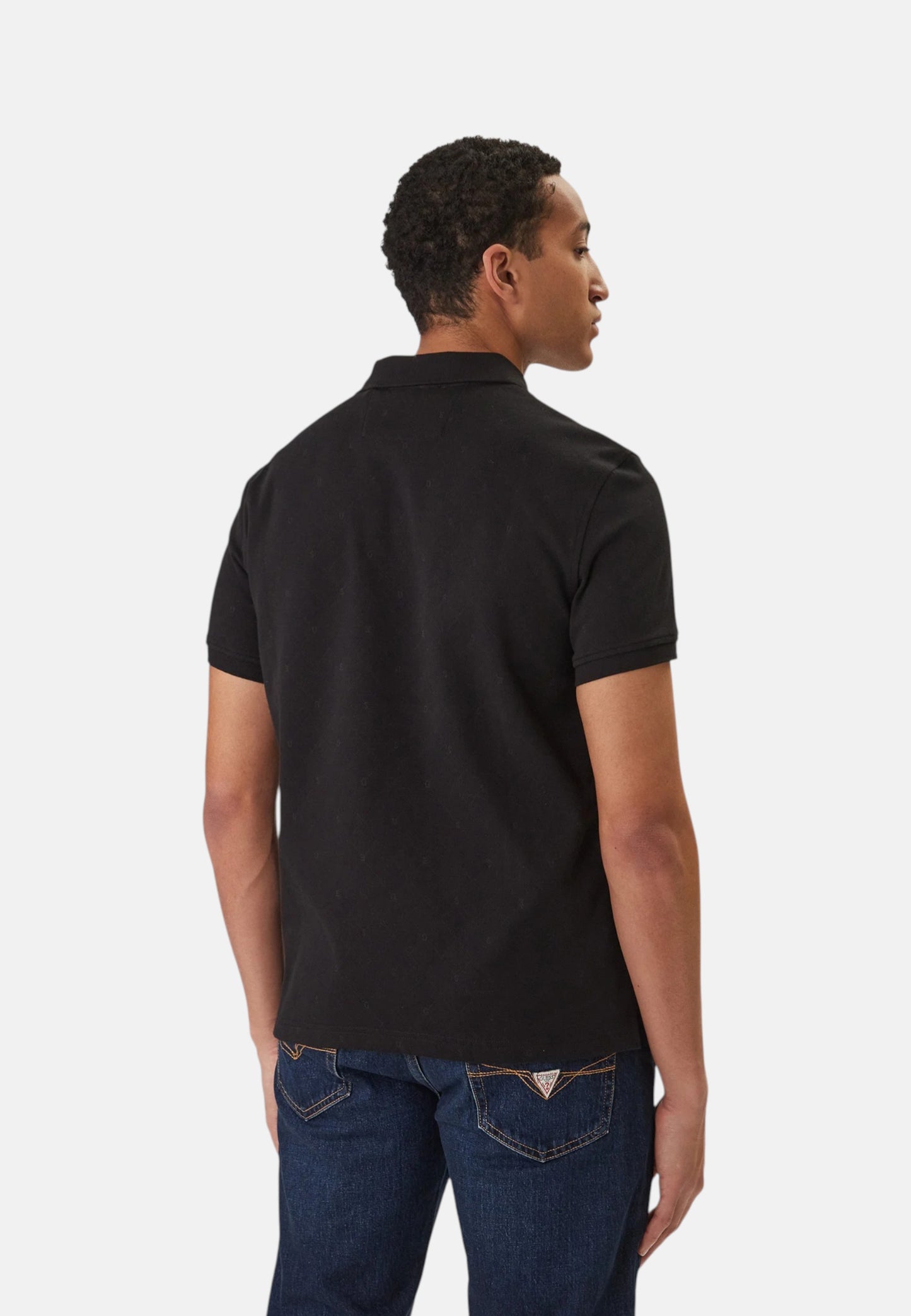 Polo Manica Corta Uomo Guess  Jacquard Allover Polo M6RP05KD181