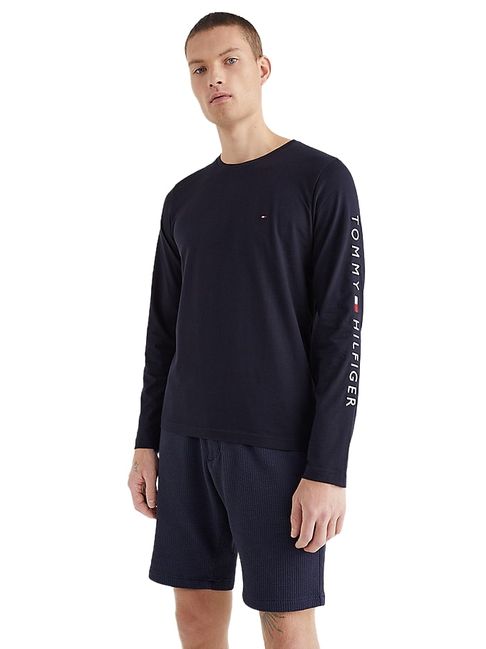 T-Shirt Manica lunga Uomo Tommy Hilfiger  Tommy Logo MW0MW09096