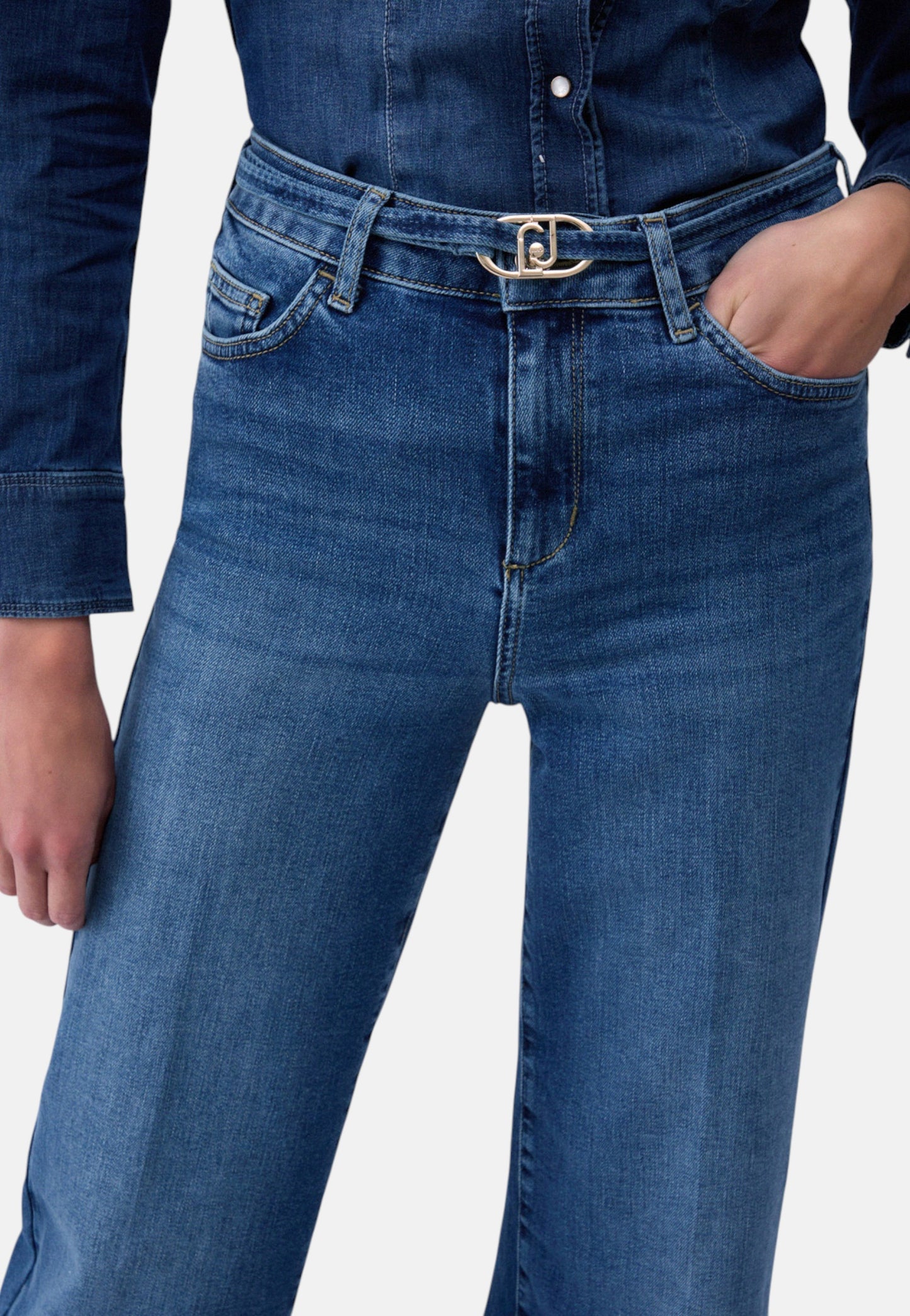 Jeans Flare Fit Donna Liu Jo Vita Alta Good Flare UA6160D0264