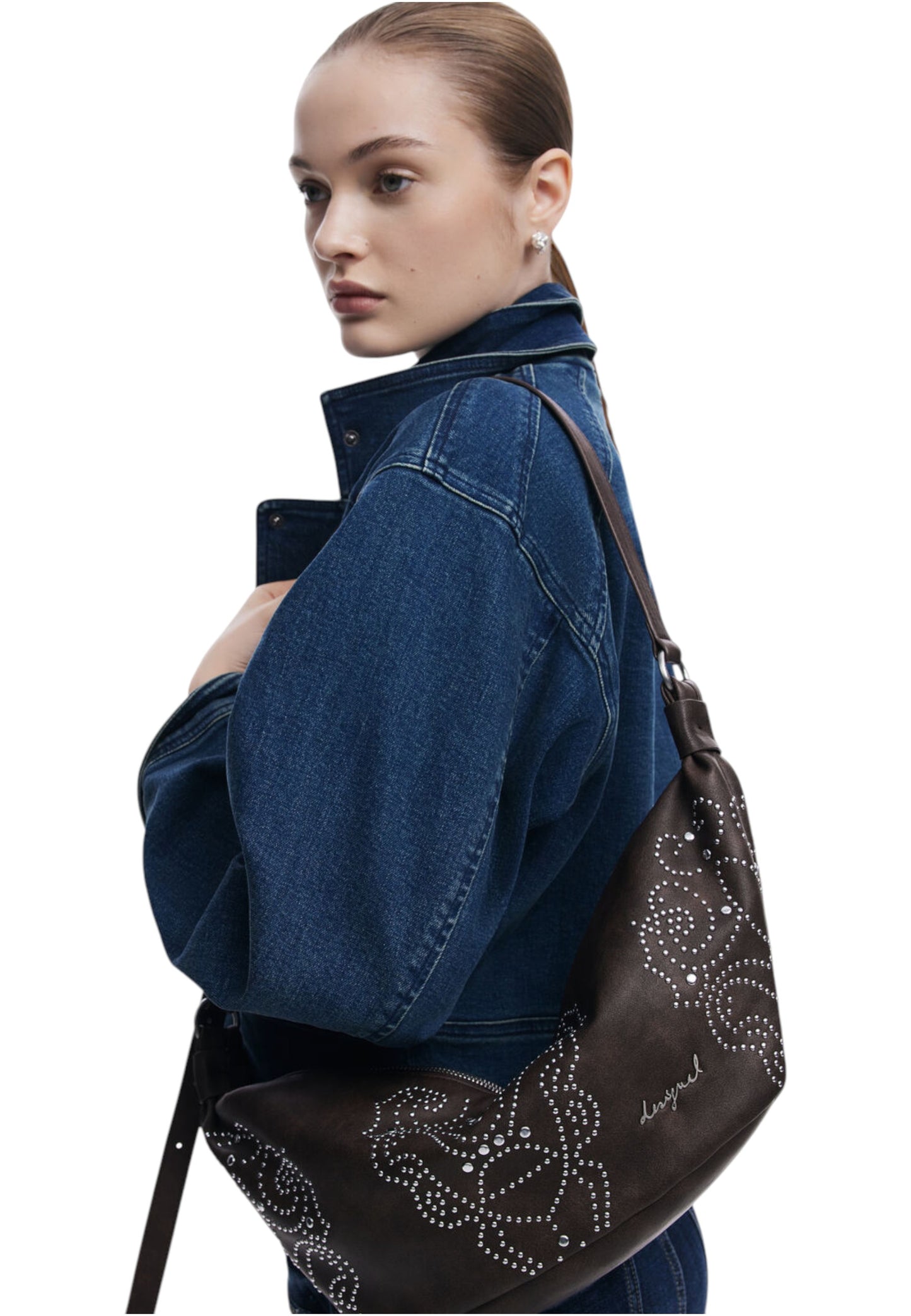Borsa A Tracolla Donna Desigual  Poker Face Munster 2.0 Choco 25WAXP33