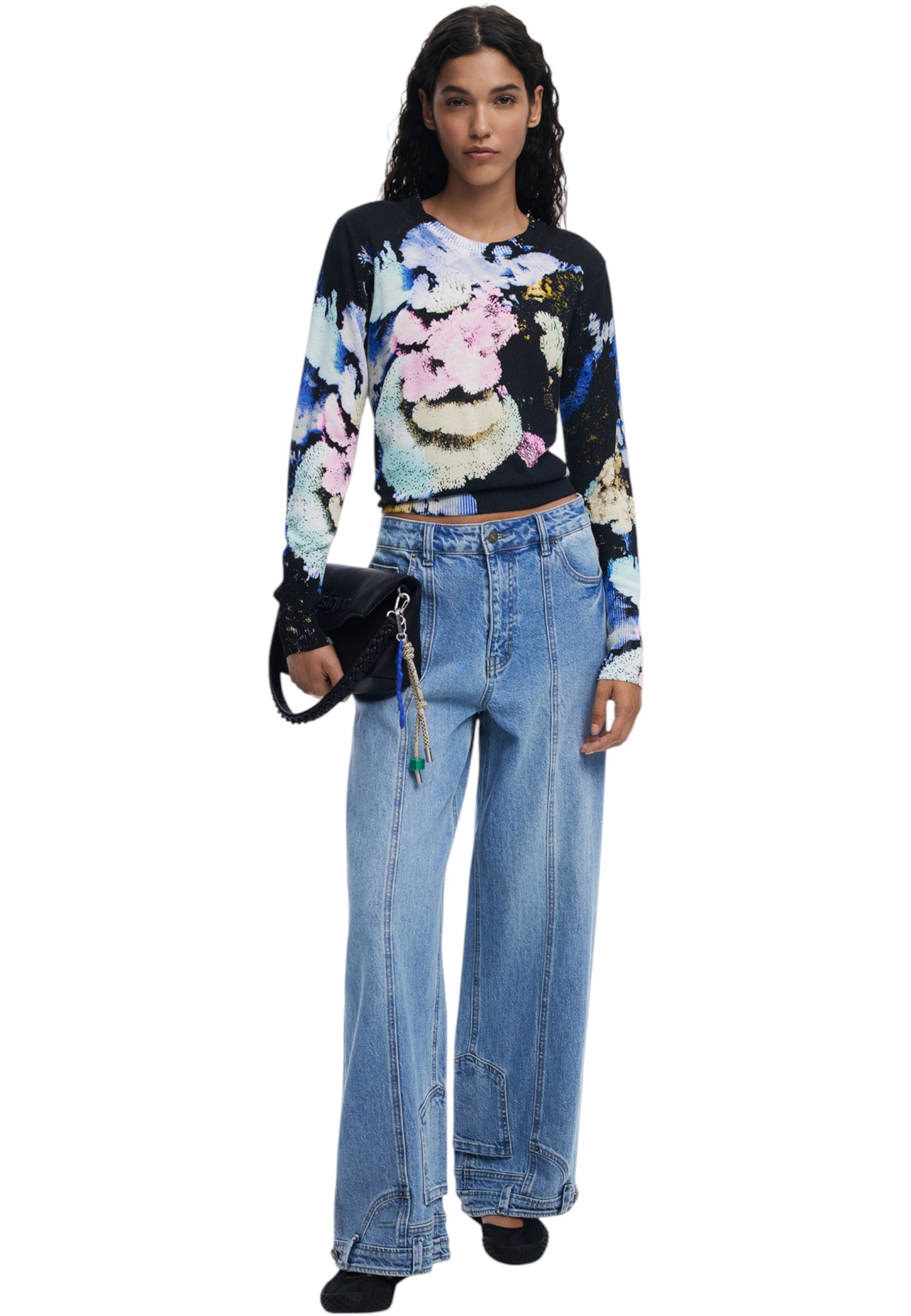 Maglione  Donna Desigual  Jers Nenufar Lacroix 25WWJF46