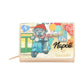 Portafoglio Con Zip Donna Braccialini Piccolo, Chiusura con zip, Stampa Cartoline dedicata a Napoli, Dimensioni: 14 x 3.5 x 10 Cm Cartoline Napoli B19171CA