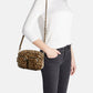 Borsa A Tracolla Donna Braccialini In Pelle Stampa Leopard Con Doppio Tascino Frontale Dolly B19100PP