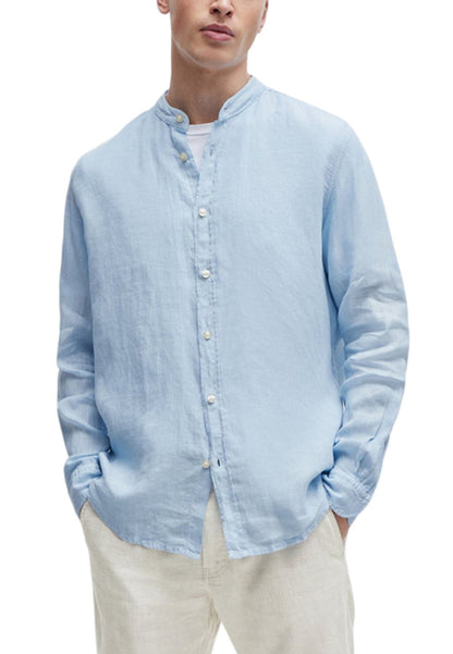 Camicia Manica lunga Uomo Boss Regular Fit Collo Coreana Race 50489339
