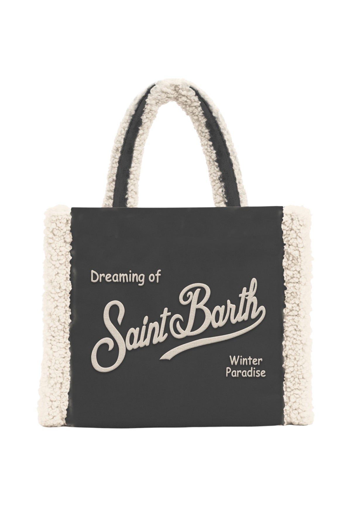 Borsa A Mano Donna Mc2 Saint Barth Logo Sul Davanti, Doppi Manici, Il Logo Saint Barth Sul Davanti Colette Shearling COL0031