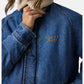 Giacca Jeans Donna Guess Linea boxy, Effetto teddy Gj W6BN03D1813