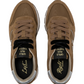 Sneakers Basse Donna Sun68 Stile Running, Nylon E Suede, Dettagli Laminati Ally Silver Gold Z46202