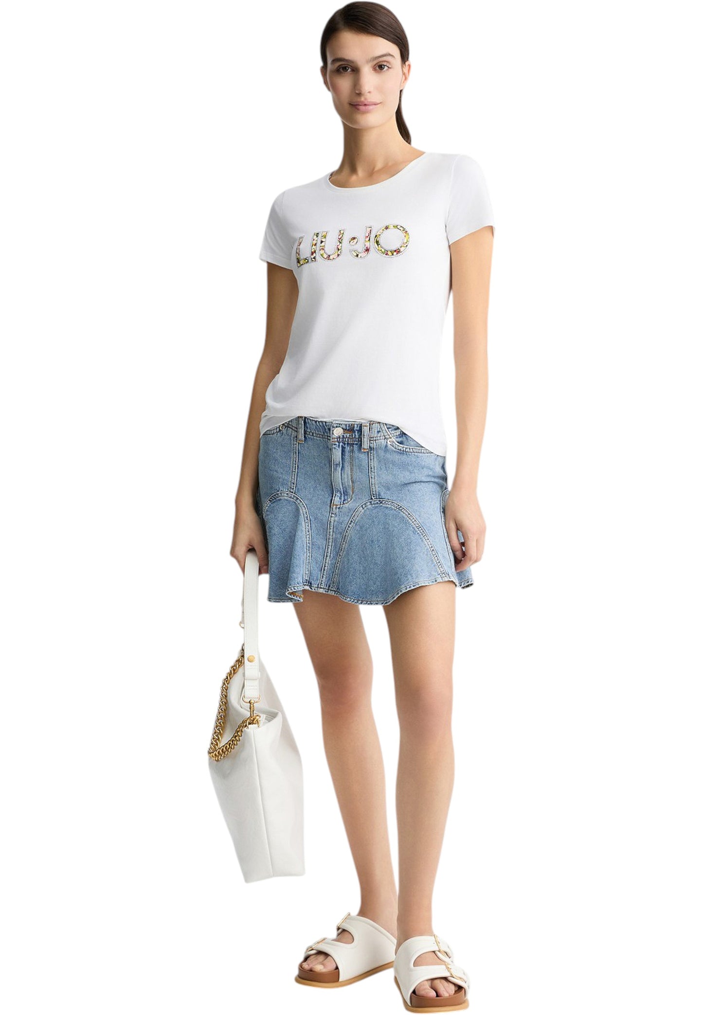 T-Shirt Manica Corta Donna Liu Jo  Flowers