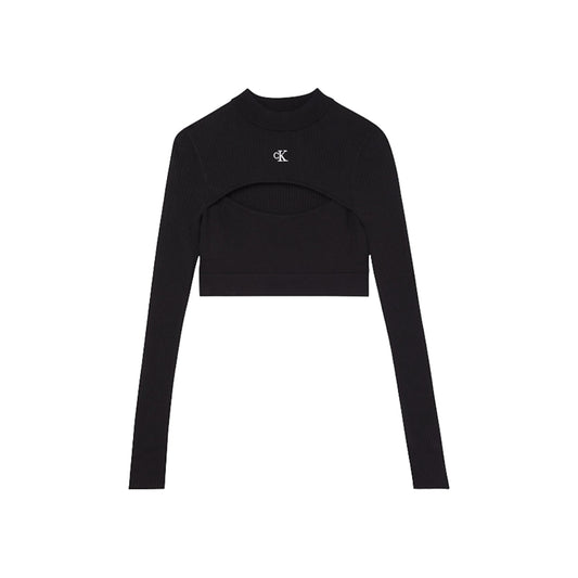 Maglione A Girocollo Donna Calvin klein Jeans Crop Cut Out Neckline J20J220446