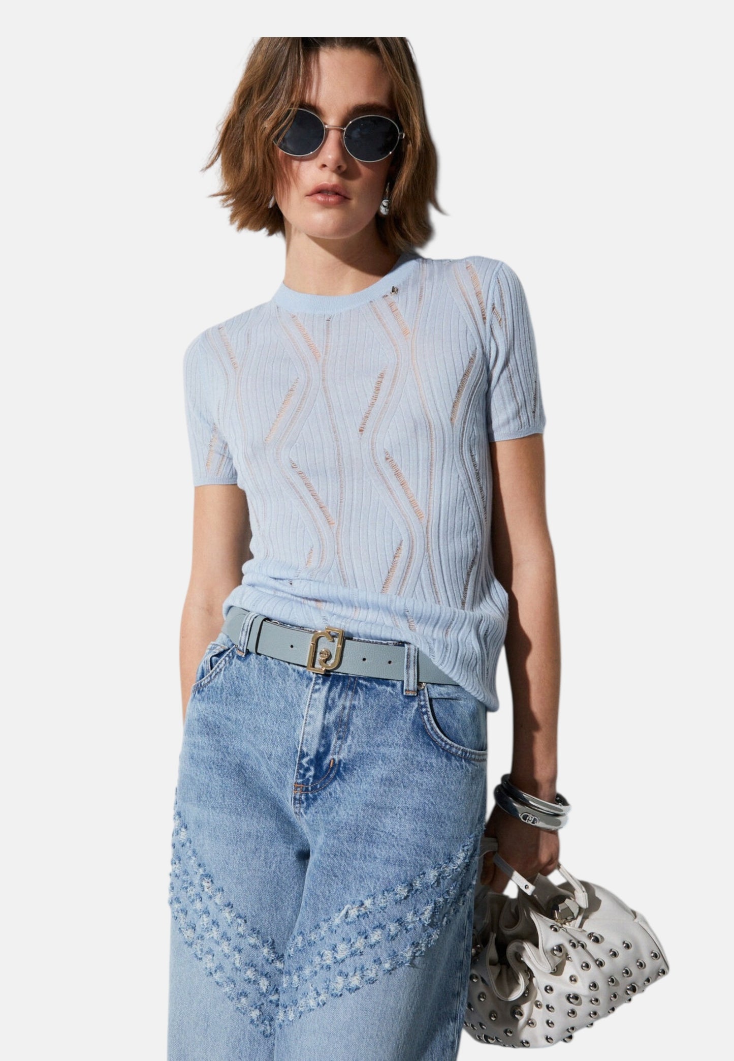 Top  Donna Liu Jo In Maglia  CA6196MA77Q
