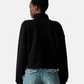 Felpa Collo Alto Donna Guess Mezza zip, Vestibilit� oversize, Cropped Gj W6YQ05K3862