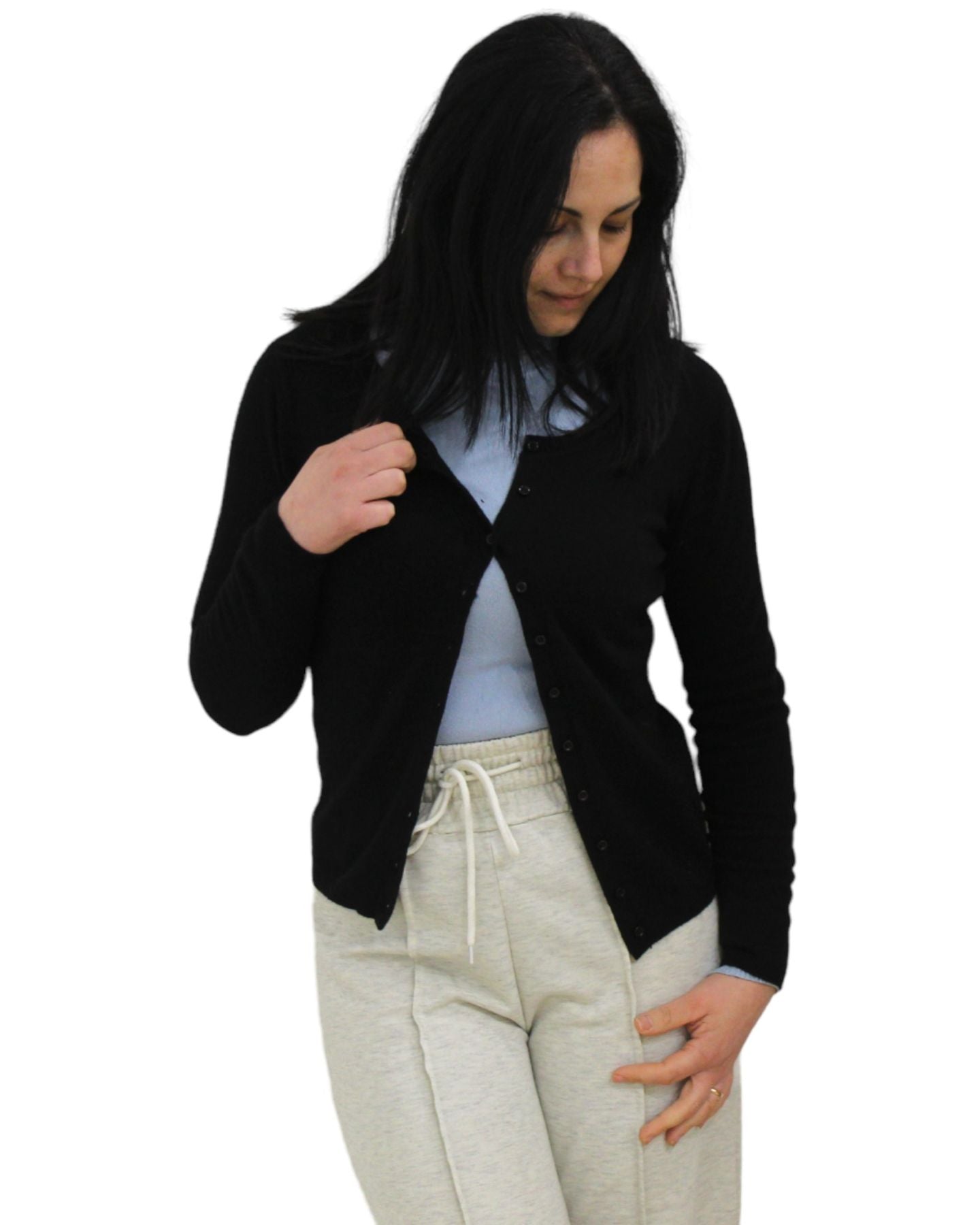 Cardigan  Donna White Wise   ESS144