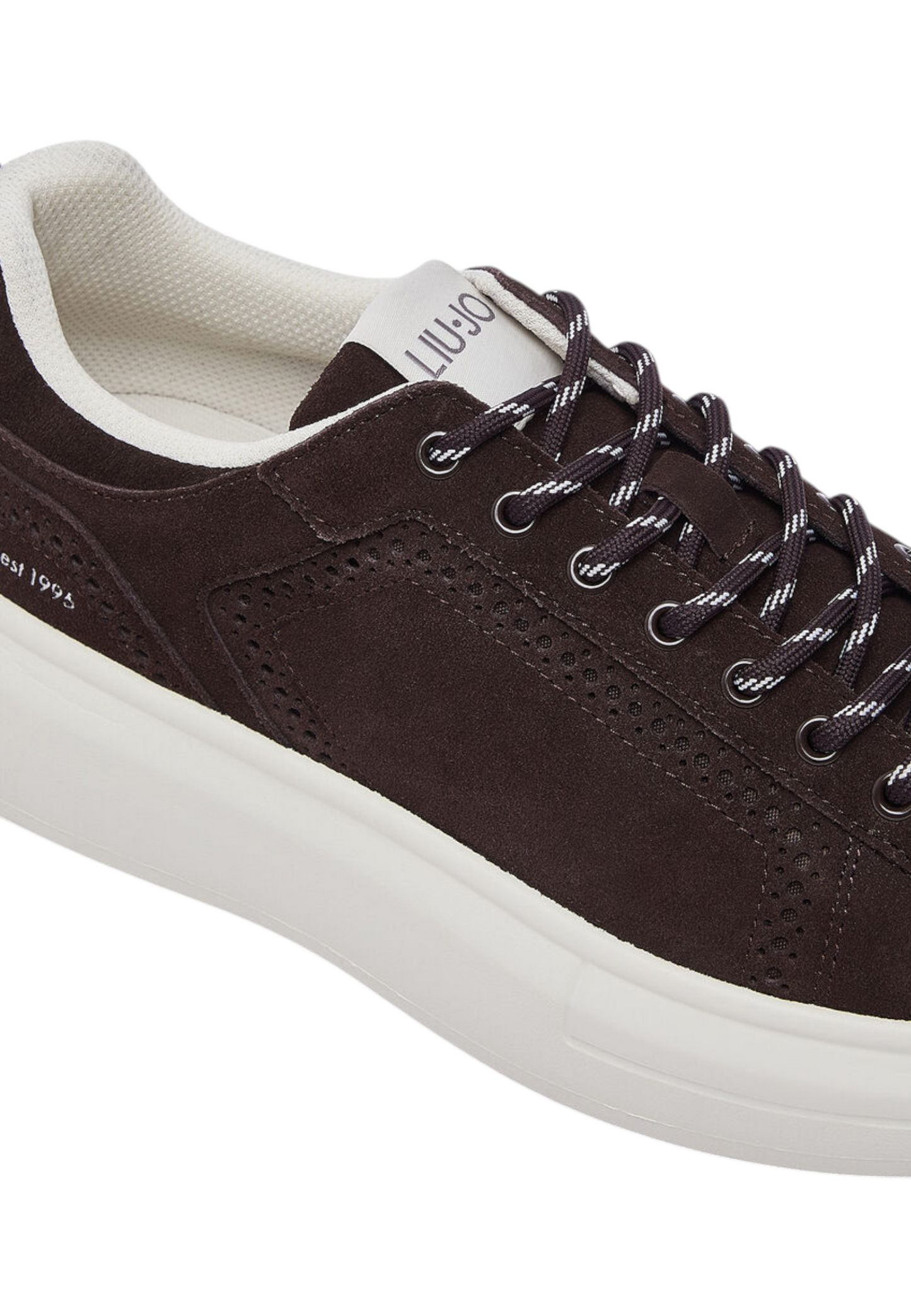 Sneakers Basse Uomo Liu Jo In Pelle Scamosciata Con Platform E Logo Laterale Big 05B 7G6013PX002