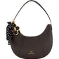 Borsa A Spalla Donna Braccialini Hobo, Singolo, Chiusura con zip, Una tasca interna portacellulare, Charm removibile con margherita e fiocco a pois, Dimensioni: 32.5 x 7 x 29 Cm Beth B19227YY