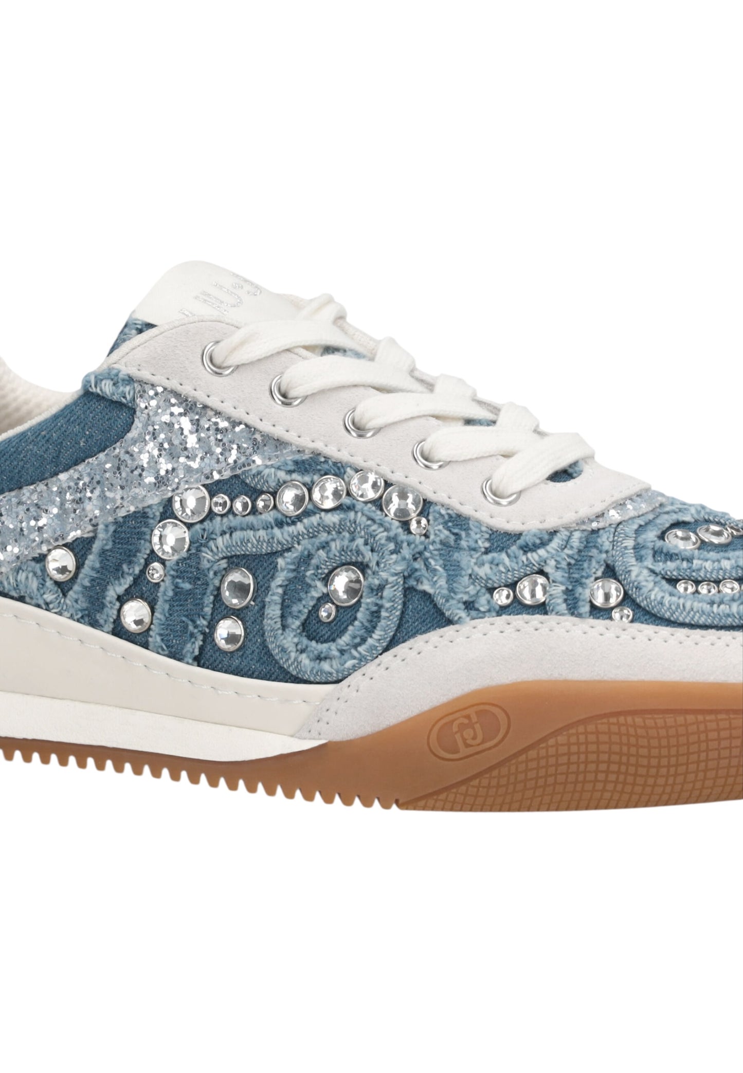 Sneakers Basse Donna Liu Jo In Denim Strass/Glitter Lewis 04 BA6093TX543