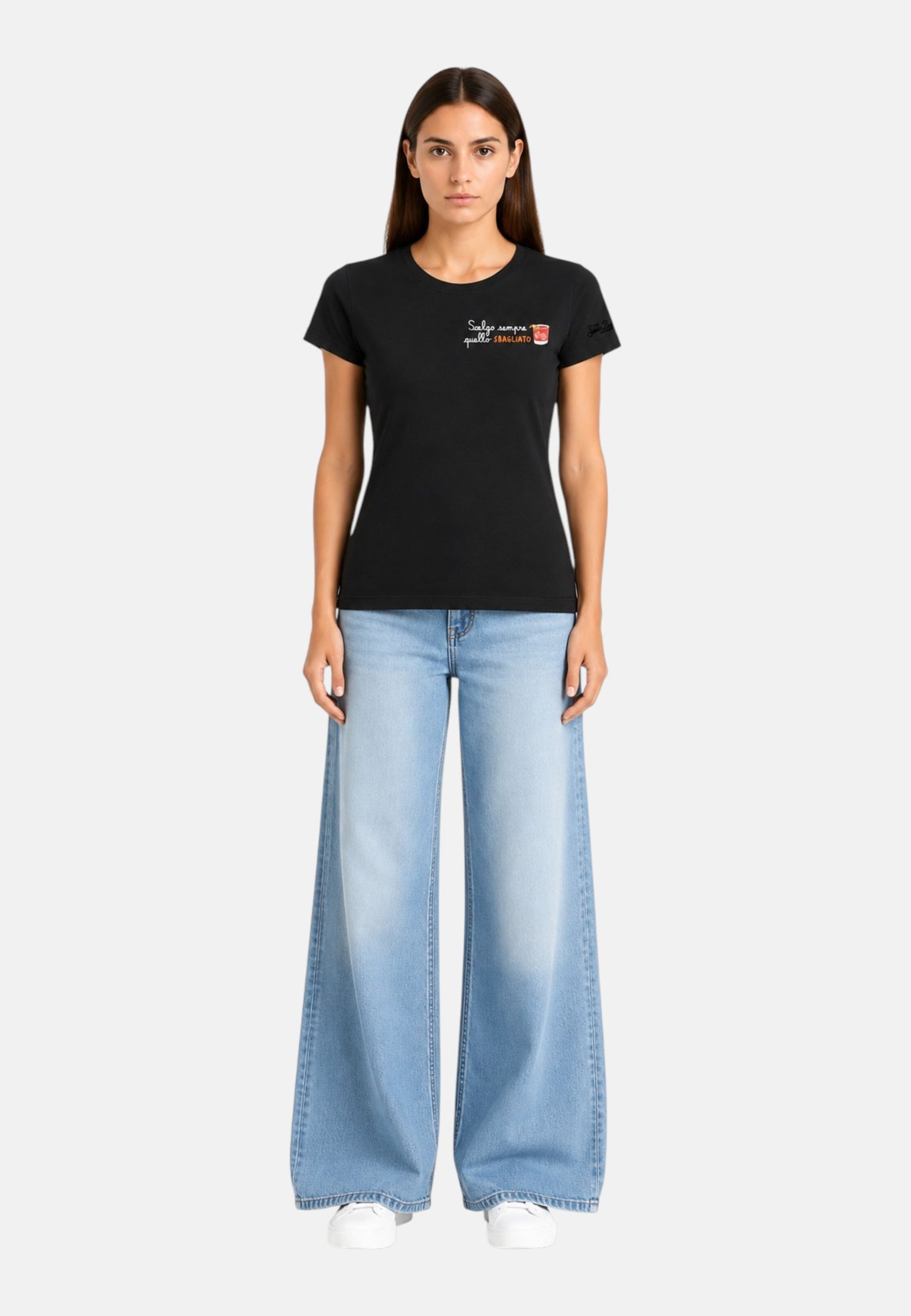 T-Shirt Manica Corta Donna Mc2 Saint Barth Quello Sbagliato Emb Esme ESE0001