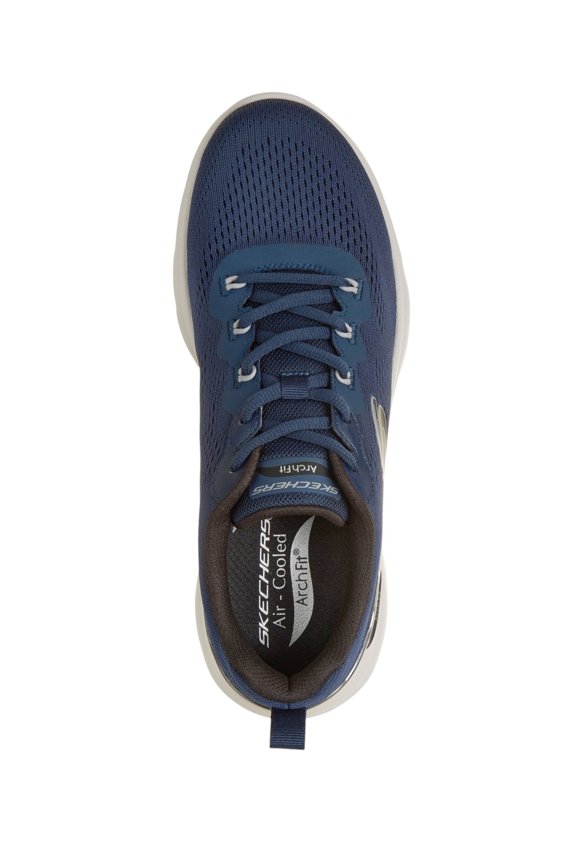 Sneakers Basse Uomo Skechers Arch Fit, Air-Cooled Arch Fit, Supporto dell�arco plantare, Soletta rimovibile, Stabilizzatore sul tallone, Mesh ingegnerizzato, Vegan, Lavabile in lavatrice Arch Fit Summits - Kravel 233178