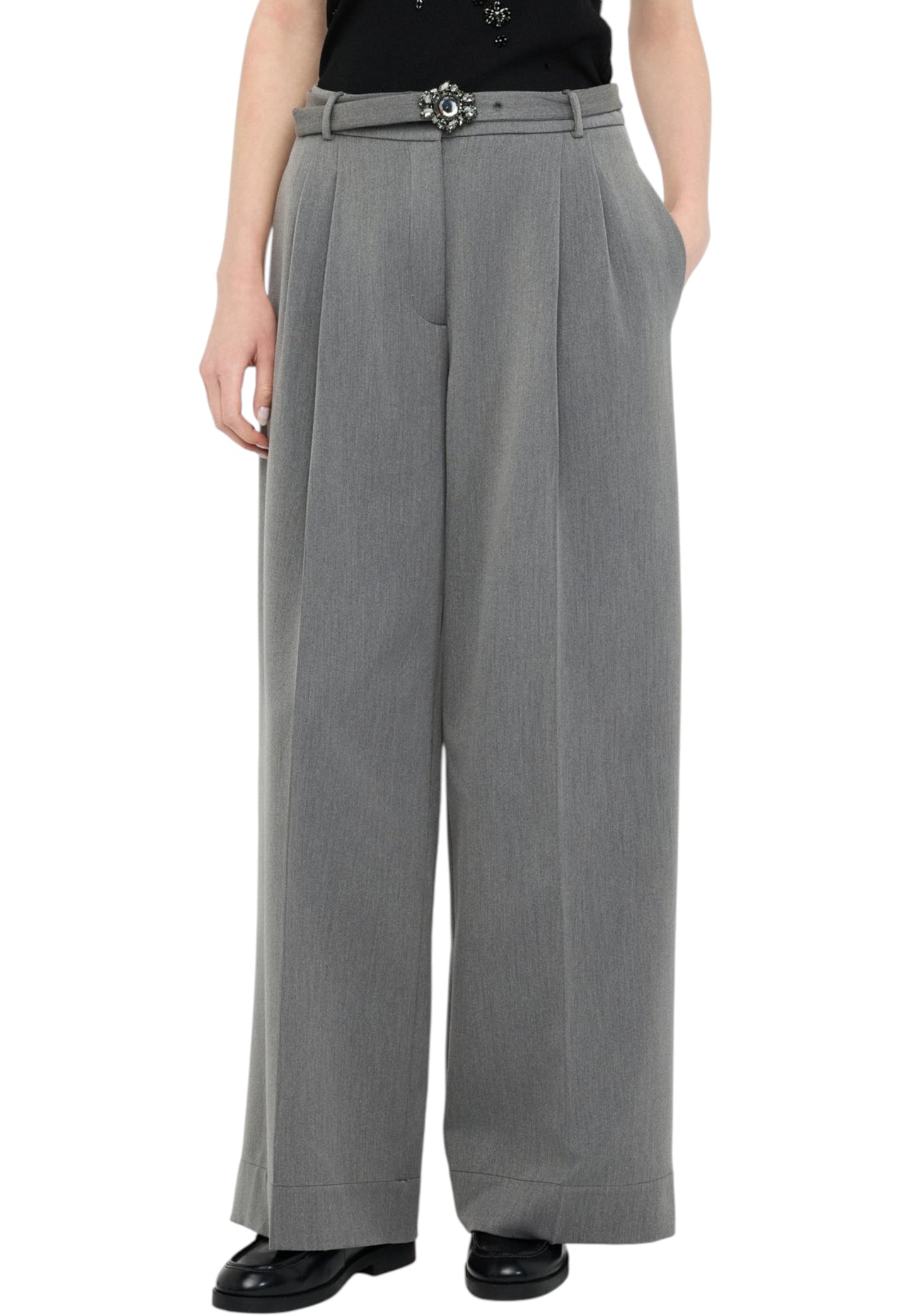 Pantaloni  Donna Liu Jo Palazzo Con Pieghe  MF5269TS224