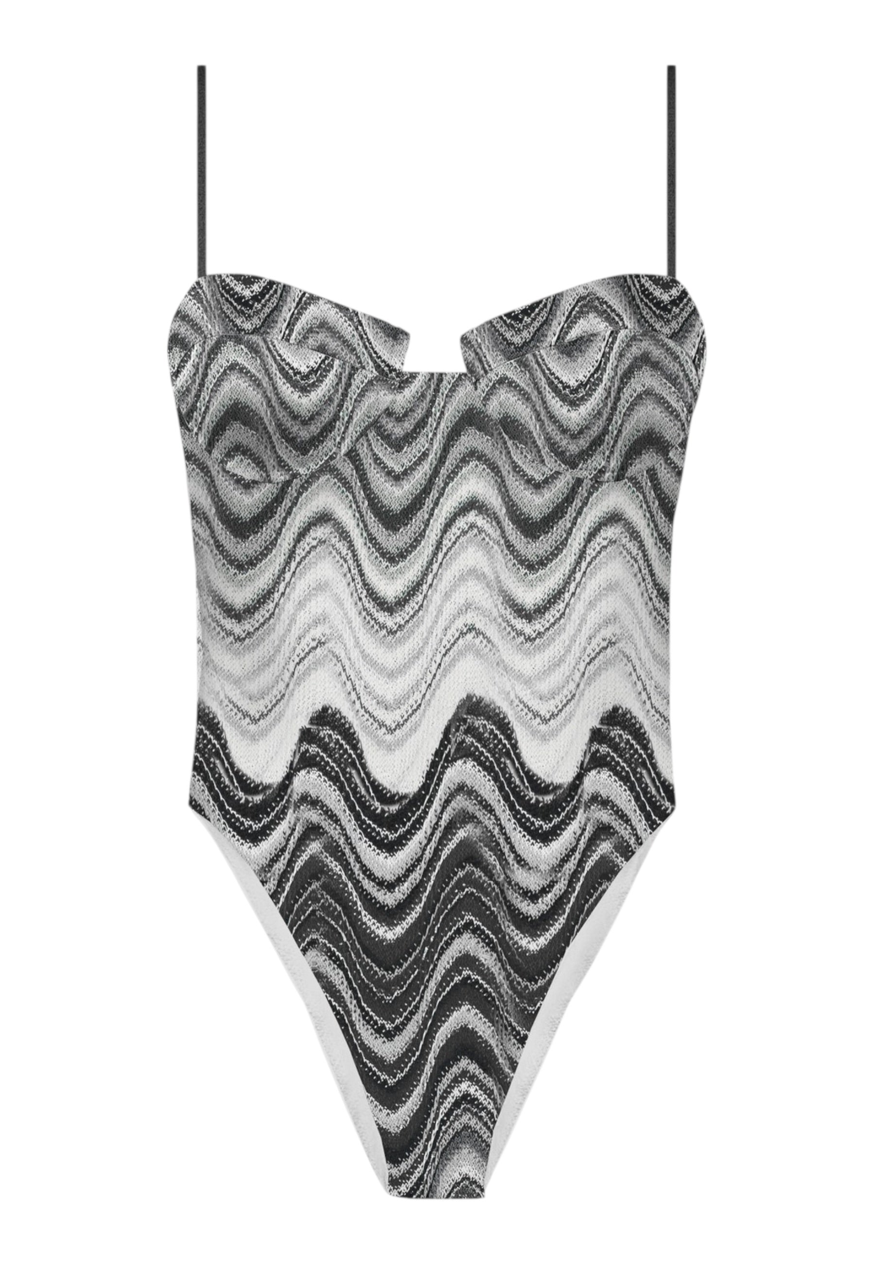 Costume Intero Donna Mc2 Saint Barth Balconette Rachel Sea Wave Medea P MEDE002