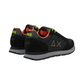 Sneakers Basse Uomo Sun68 Stile Running, Nylon E Suede, Dettagli Fluo, Logo Ricamato Tom Fluo Z46102