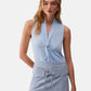Top  Donna Liu Jo Scollo A V In Georgette  CA6284T2578