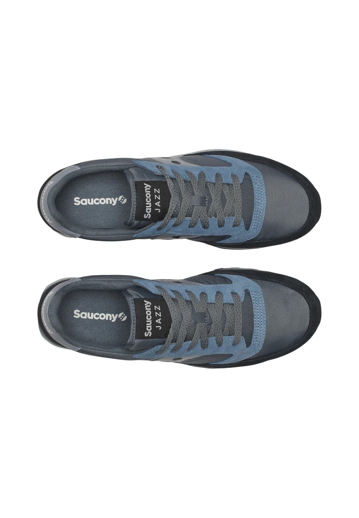 Sneakers Basse Uomo Saucony Chiusura con lacci, Tomaia in nylon e pelle scamosciata, Collo e linguetta imbottiti, Intersuola EVA rigata assorbi-urti, Suola in gomma Jazz Original S101443