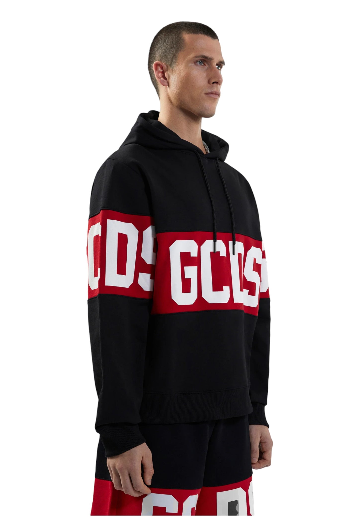 Felpa Con Cappuccio Uomo Gcds Band Logo  B1XM1900JD1