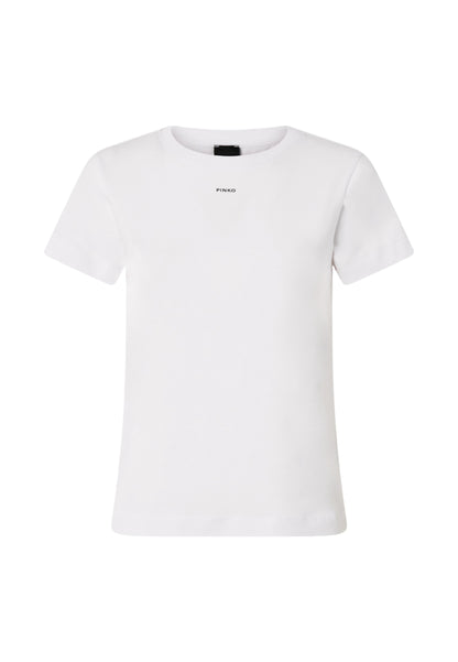T-Shirt Manica Corta Donna Pinko Stampa Logo Basico 100373A2RE