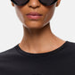 T-Shirt Manica lunga Donna Pinko Girocollo, maniche lunghe, vestibilit� regular, jersey di puro cotone, logo Love Birds floccato dall�effetto vellutato sul petto Toblino 107292A3HP