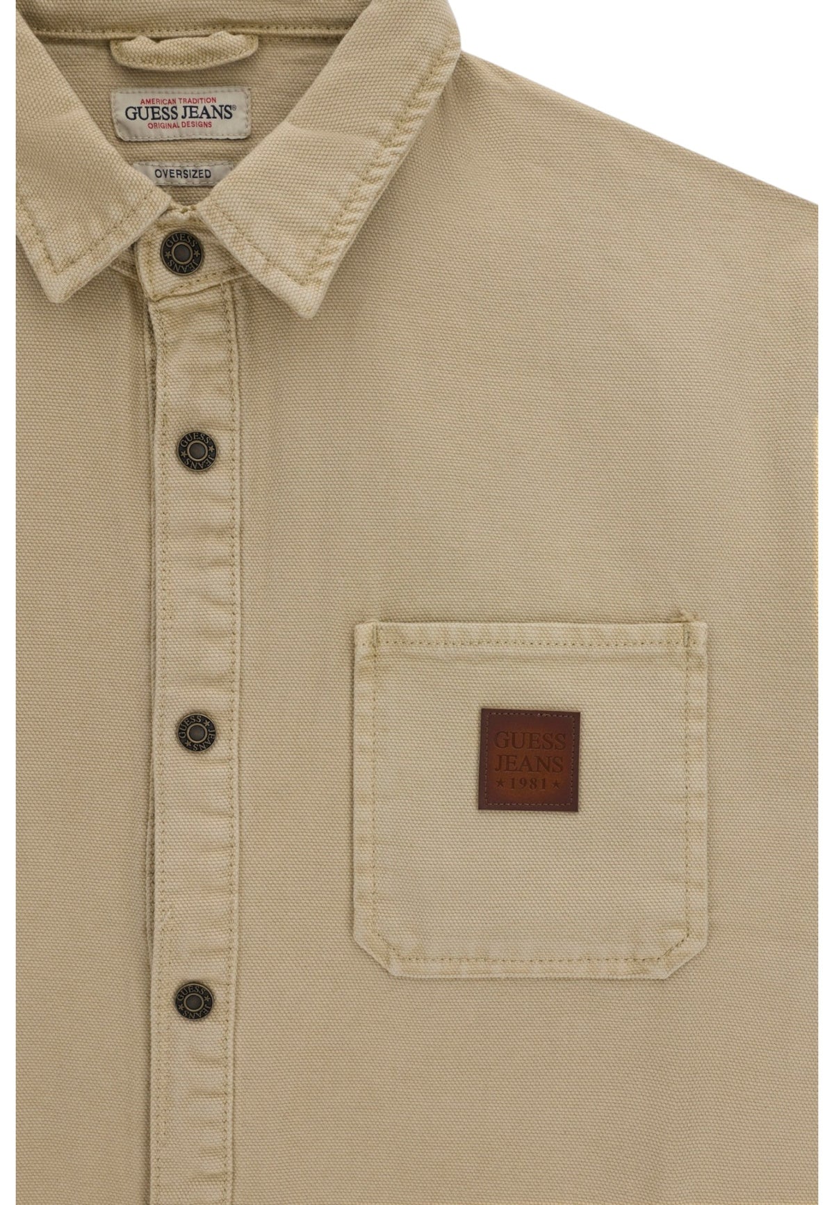 Camicia Manica lunga Uomo Guess Vestibilit� oversize, Corto Gj M6YH51W2784