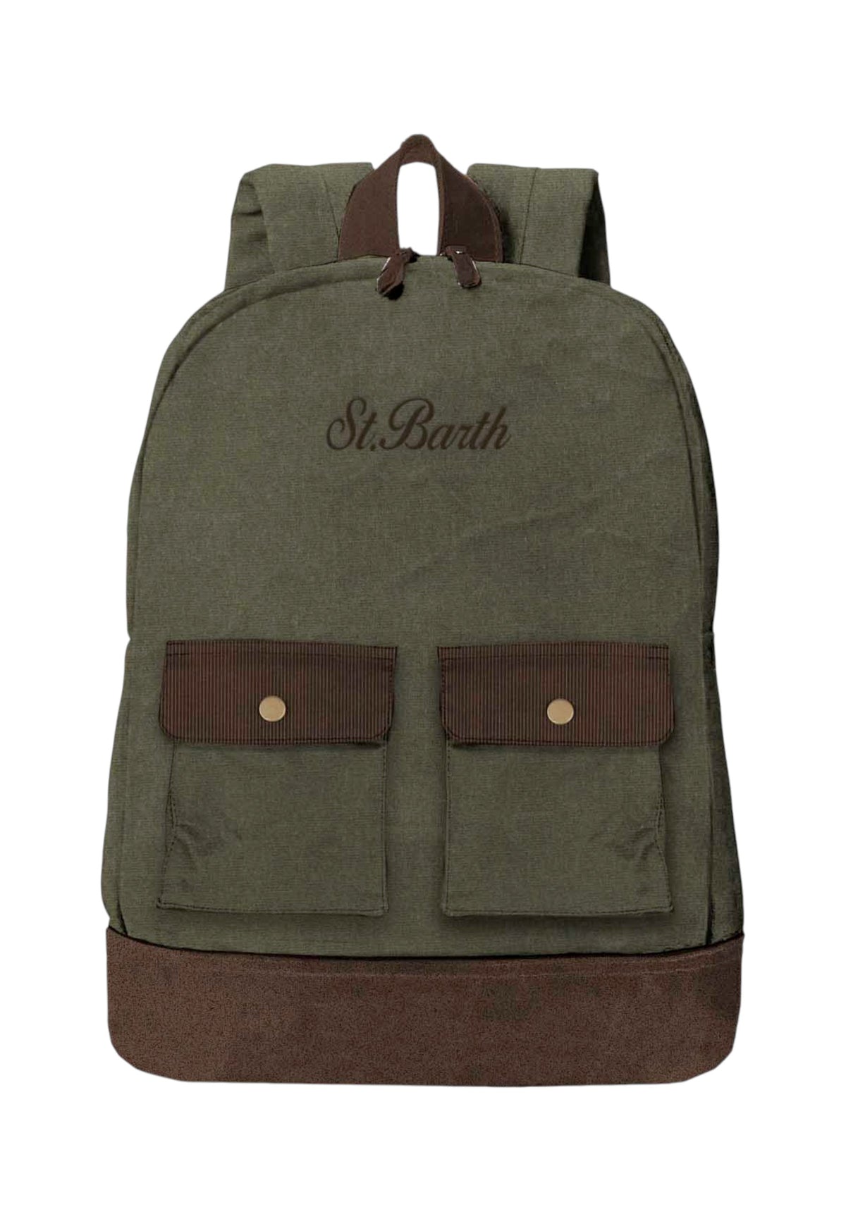 Zaino  Unisex Mc2 Saint Barth Due Tasche Anteriori Con Pattina, Logo Discreto, Il Ricamo Saint Barth Cody Wax COD0012