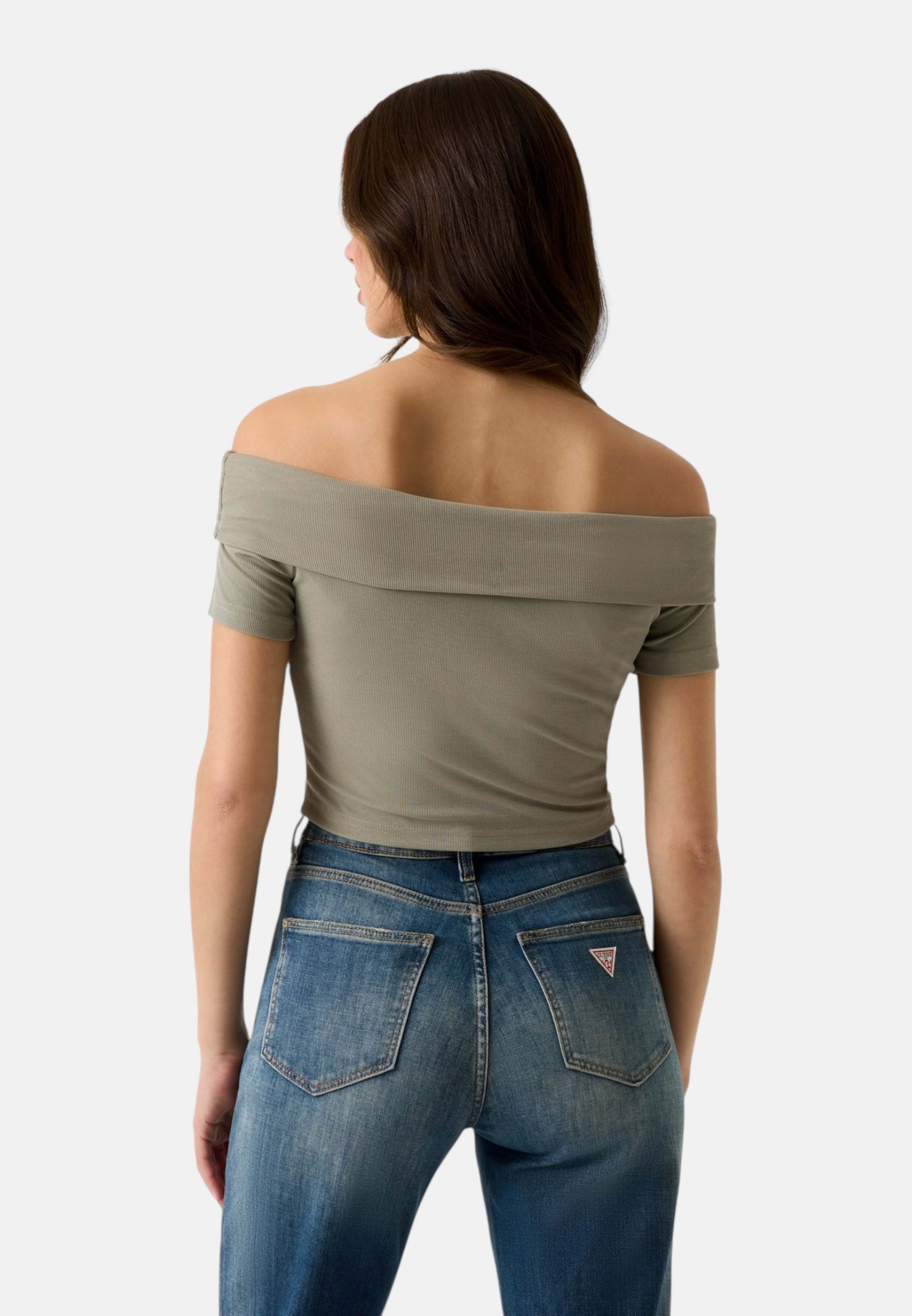 Top  Donna Guess Off Shoulder Brigitte W6GP12K2935